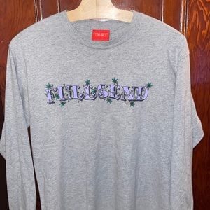 Grey Full send/nelk  vine long sleeve tee